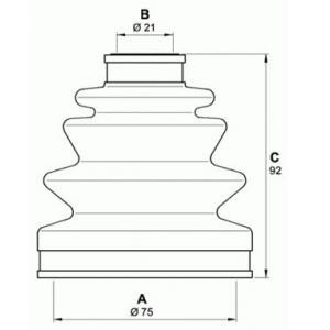 комплект маншон за каре OPEN PARTS SJK7044.00 
