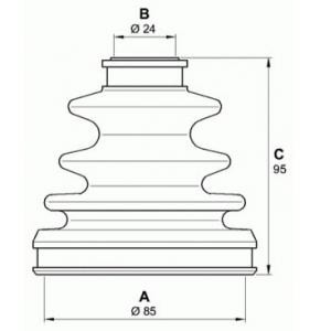 комплект маншон за каре OPEN PARTS SJK7120.00