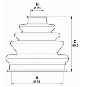 комплект маншон за каре OPEN PARTS SJK7210.00