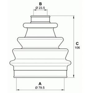 комплект маншон за каре OPEN PARTS SJK7235.00 