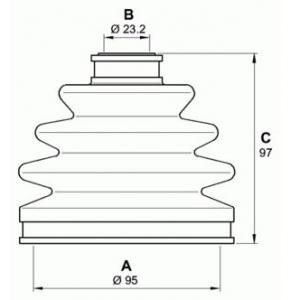 комплект маншон за каре OPEN PARTS SJK7236.00 