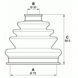 комплект маншон за каре OPEN PARTS SJK7250.00