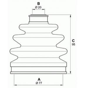 комплект маншон за каре OPEN PARTS SJK7266.00