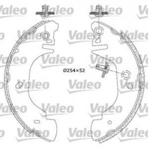 комплект спирачни челюсти VALEO 553850 