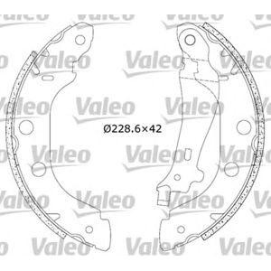 комплект спирачни челюсти VALEO 554639