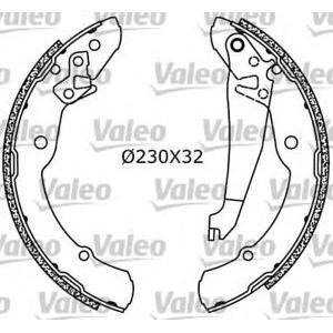комплект спирачни челюсти VALEO 554754