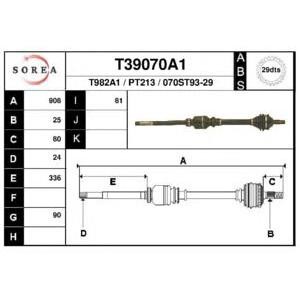 полуоска EAI T39070A1