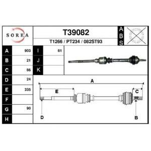 полуоска EAI T39082 