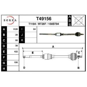 полуоска EAI T49156 