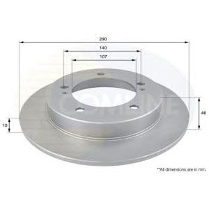 спирачен диск COMLINE ADC0902