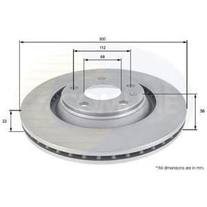 спирачен диск COMLINE ADC1485V