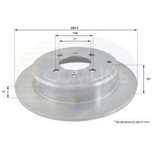 спирачен диск COMLINE ADC1524