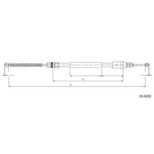 жило за ръчна спирачка CABOR 10.6202