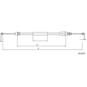 жило за ръчна спирачка CABOR 10.6215
