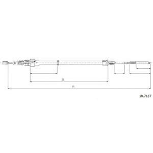 жило за ръчна спирачка CABOR 10.7137