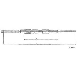 жило за ръчна спирачка CABOR 10.9030