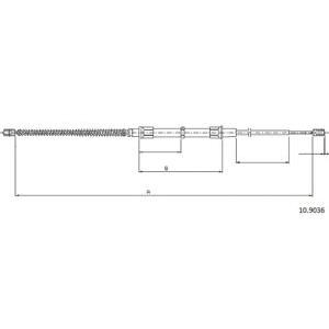 жило за ръчна спирачка CABOR 10.9036