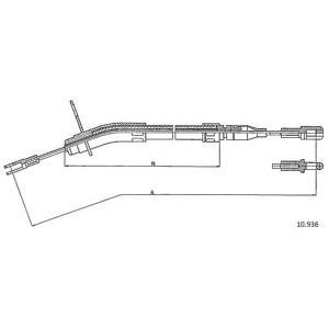 жило за ръчна спирачка CABOR 10.936