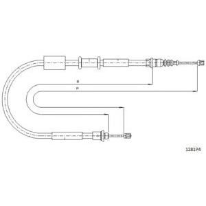 жило за ръчна спирачка CABOR 1281P4 