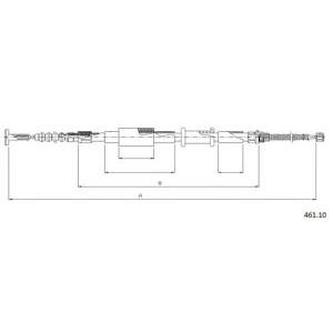 жило за ръчна спирачка CABOR 461.10 