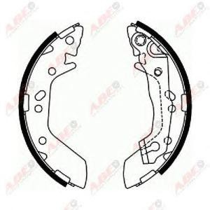 комплект спирачни челюсти ABE C00515ABE 