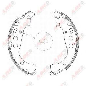 комплект спирачни челюсти ABE C02059ABE 