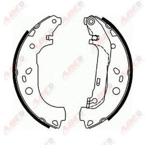 комплект спирачни челюсти ABE C0G050ABE