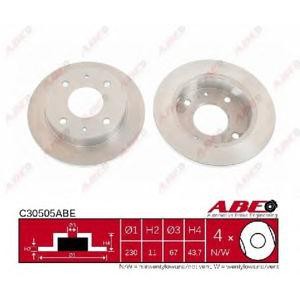 спирачен диск ABE C30505ABE