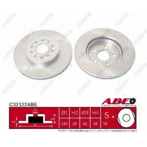 спирачен диск ABE C32122ABE