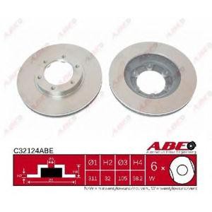 спирачен диск ABE C32124ABE