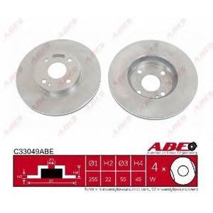 спирачен диск ABE C33049ABE