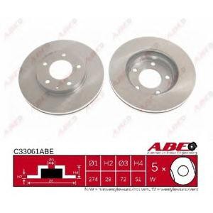спирачен диск ABE C33061ABE