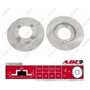 спирачен диск ABE C35024ABE