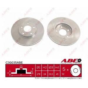 спирачен диск ABE C3G035ABE