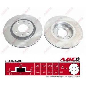 спирачен диск ABE C3P024ABE