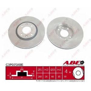 спирачен диск ABE C3P025ABE