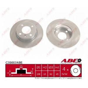 спирачен диск ABE C3S002ABE