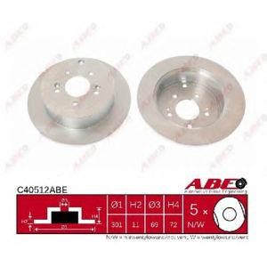 спирачен диск ABE C40512ABE