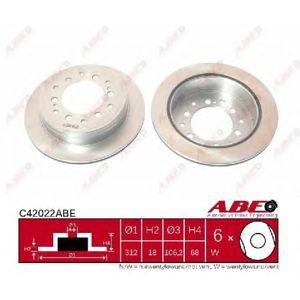 спирачен диск ABE C42022ABE