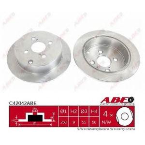 спирачен диск ABE C42042ABE