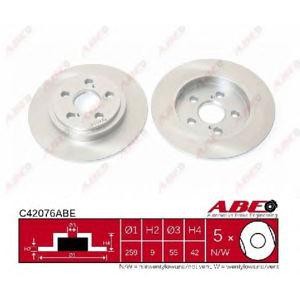 спирачен диск ABE C42076ABE