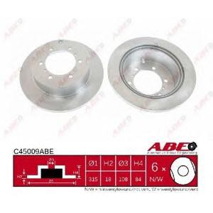 спирачен диск ABE C45009ABE