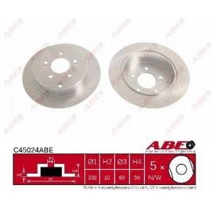 спирачен диск ABE C45024ABE