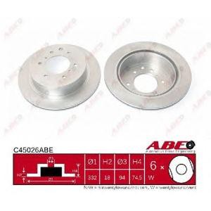 спирачен диск ABE C45026ABE