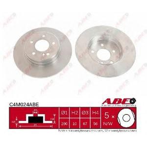 спирачен диск ABE C4M024ABE