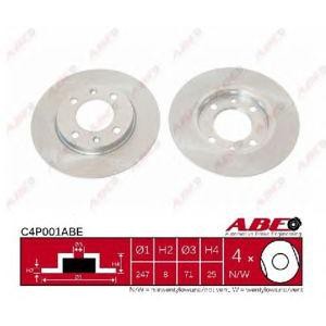 спирачен диск ABE C4P001ABE