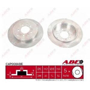спирачен диск ABE C4P008ABE