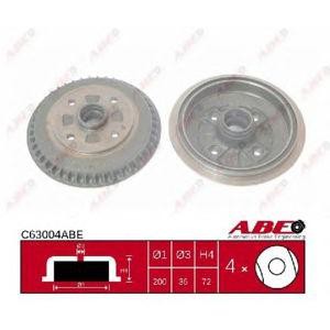 спирачен барабан ABE C63004ABE 