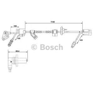 датчик abs BOSCH 0 265 001 296 