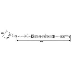 датчик abs BOSCH 0 265 007 423 